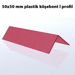 50x50 mm plastik köşebent l profil